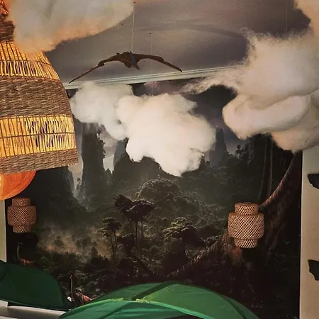 Jurassic Lodge, Le Repaire Des Dinosaures Tatil Evi *